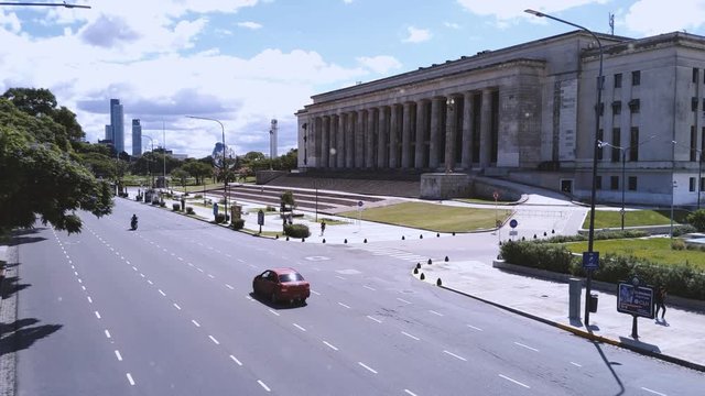 Law Faculty Building, University of Buenos Aires, Argentina, during the Coronavirus Pandemic.