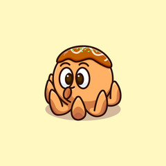 CUTE LITTLE OCTOPUS TAKOYAKI ILLUSTRATION
