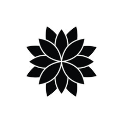 lotus icon, spa icon vector