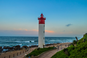 Umhlanga Lighthouse one of the world's iconic lighthouses in Durban north KZN South Africa