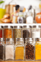 Jars of spices