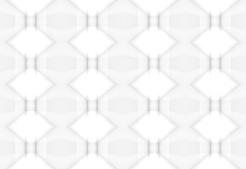 3d rendering. seamless modern white gray square grid pattern wall design texture background.