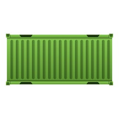 Cargo container icon. Cartoon of cargo container vector icon for web design isolated on white background