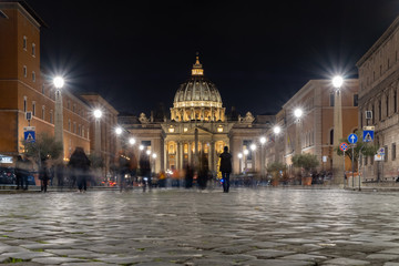 
View of St. Peter's Basilica in the Vatican. Roma, Italy 06/04/2020

