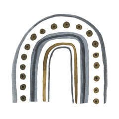 Watercolor boho rainbow