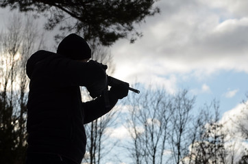 Unformal shooting range near Kiev. Former Soviet military base.Kiev Region, Ukraine