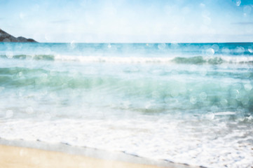 Blurred sea background
