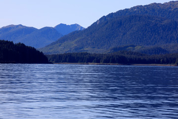 Strait Point, Alaska / USA - August 13, 2019: Strait Point coastline, Strait Point, Alaska, USA