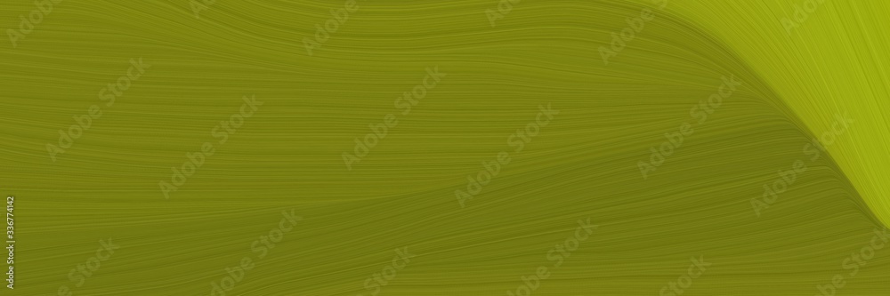 Aufkleber elegant moving designed horizontal banner with olive and dark golden rod colors. graphic with space for text or image. can be used as header or banner