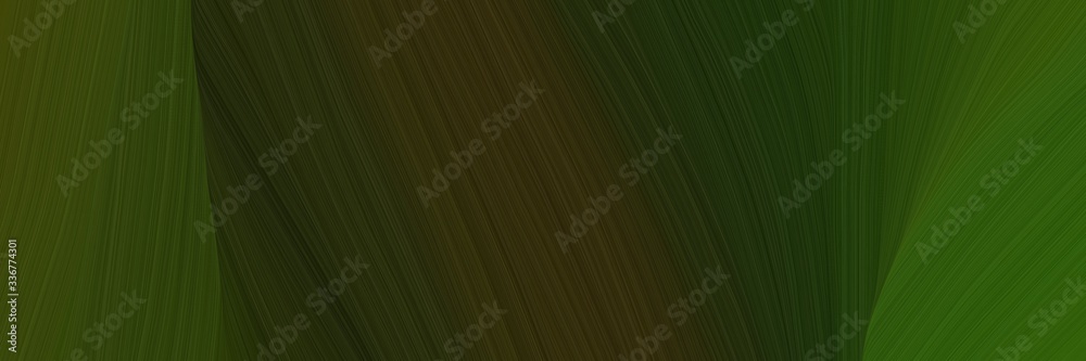 Poster elegant moving designed horizontal header with very dark green and dark olive green colors. graphic with space for text or image. can be used as header or banner