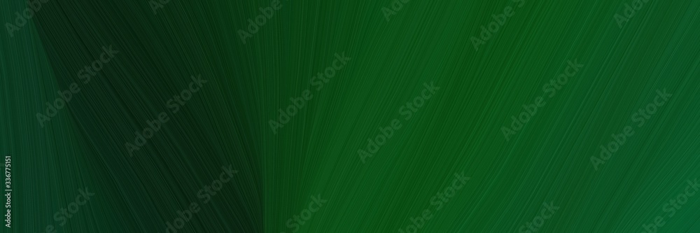 Poster elegant flowing header with very dark green, forest green and dark slate gray colors. graphic with s