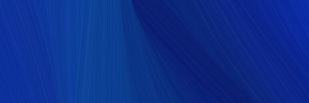 elegant modern horizontal banner with midnight blue, strong blue and dark slate blue colors. graphic with space for text or image. can be used as header or banner