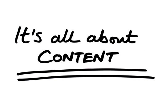 Its all about CONTENT