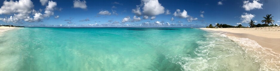 panoramic Caribbean island Anguilla