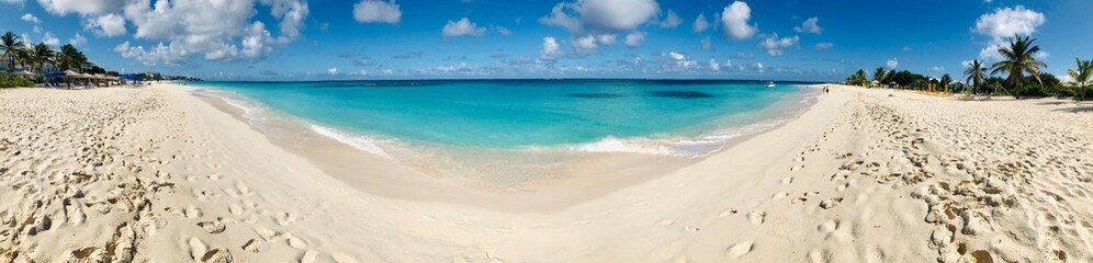 Fototapeta na wymiar panoramic Caribbean island Anguilla