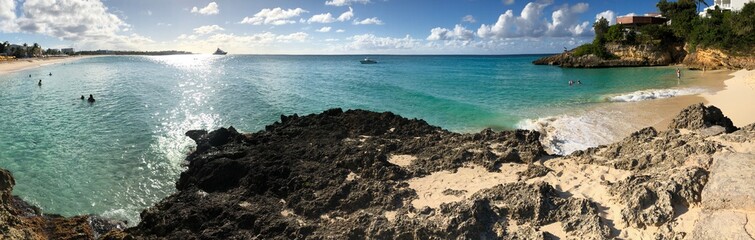 Obraz premium panoramiczna karaibska wyspa Anguilla