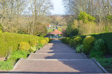 Looking Down the Steps - Barrow-in-Furness - Furness town Park
