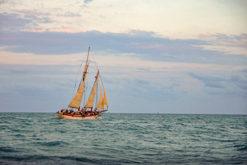 Fototapeta premium sailboat on the sea