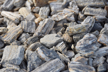 stones to decorate the garden path
