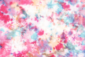 tie dye pattern hand dyed on cotton fabric abstract texture background. - obrazy, fototapety, plakaty