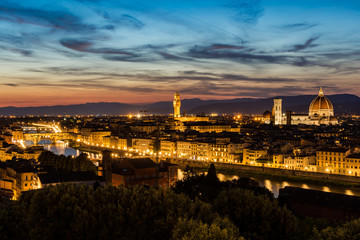 Florenz am frühen Abend