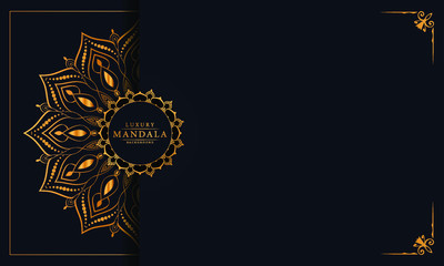 Luxury mandala background with arabesque pattern arabic islamic east style for Wedding card, book cover.
