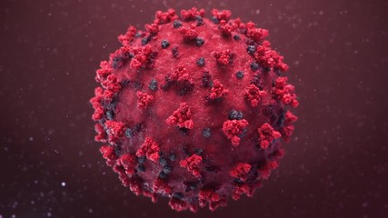 Omicron delta Corona virus cells flowing. Viral disease global pandemic outbreak. influenza, covid, Flu, 2019-nCov COVID-19 novel coronavirus Microorganisms macro close up 3d render loop background - Powered by Adobe