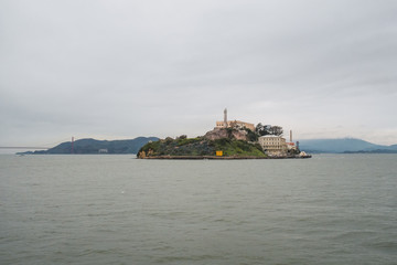 Obraz premium View of the Alcatraz prison island in San Francisco