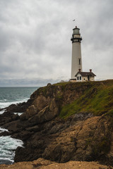 Fototapeta na wymiar Lighthouse of the Point of the Dove of the California coast