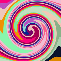 Twirl Twist paint 70s Retro colors abstract fluid backgrounds bohemian color palette Swirl vortex vector background