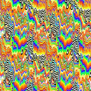 Abstract Colorful Psychedelic Seamless Pattern. Background Wallpaper. Tai dai hipster pattern. Fantasy rainbow ornament
