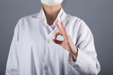  doctor woman hand thumb