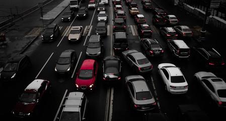 Obraz premium Cars on the road