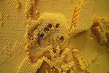 golden circuit board background