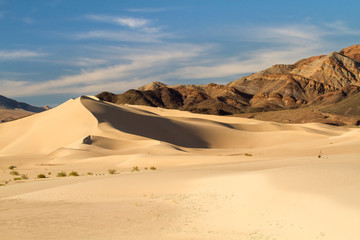 Fototapeta na wymiar desert sand dunes in death valley