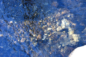 Pebbles in the water