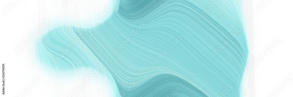 Poster modern flowing designed horizontal header with sky blue, alice blue and pale turquoise colors. graphic with space for text or image. can be used as header or banner