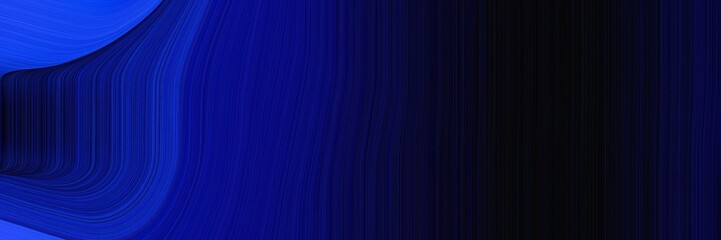 modern decorative designed horizontal header with dark blue, strong blue and midnight blue colors. graphic with space for text or image. can be used as header or banner