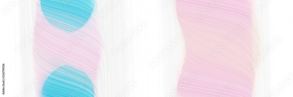Poster modern artistic banner design with misty rose, pastel pink and medium turquoise colors. graphic with