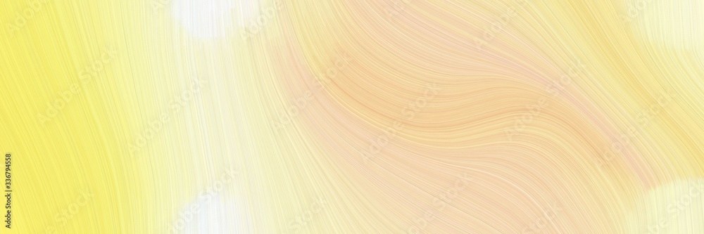 Poster modern dynamic designed horizontal banner with wheat, khaki and old lace colors. graphic with space for text or image. can be used as header or banner
