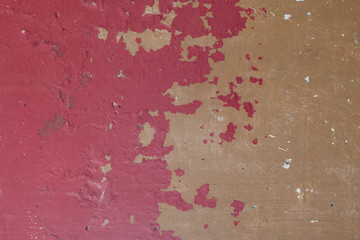 Red and Gold Cement Wall Grunge Photography Texture