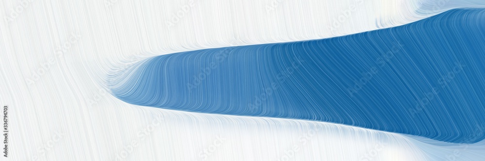 Poster modern colorful designed horizontal header with white smoke, steel blue and sky blue colors. graphic