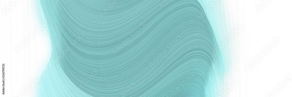 Poster modern moving designed horizontal banner with sky blue, medium aqua marine and light cyan colors. gr