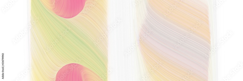 Aufkleber modern surreal banner design with antique white, bisque and pale golden rod colors. graphic with spa