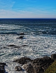 sea waves and rocks