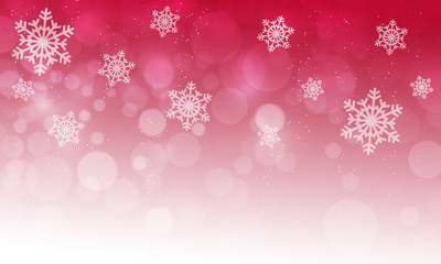 Winter christmas background with snowflakes