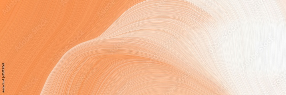 Poster modern dynamic horizontal header with sandy brown, linen and peach puff colors. graphic with space for text or image. can be used as header or banner