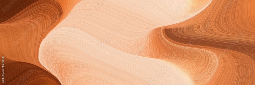 Poster modern decorative header design with burly wood, skin and coffee colors. graphic with space for text