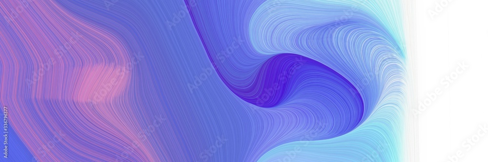 Poster modern surreal horizontal banner with slate blue, light blue and pastel violet colors. graphic with 