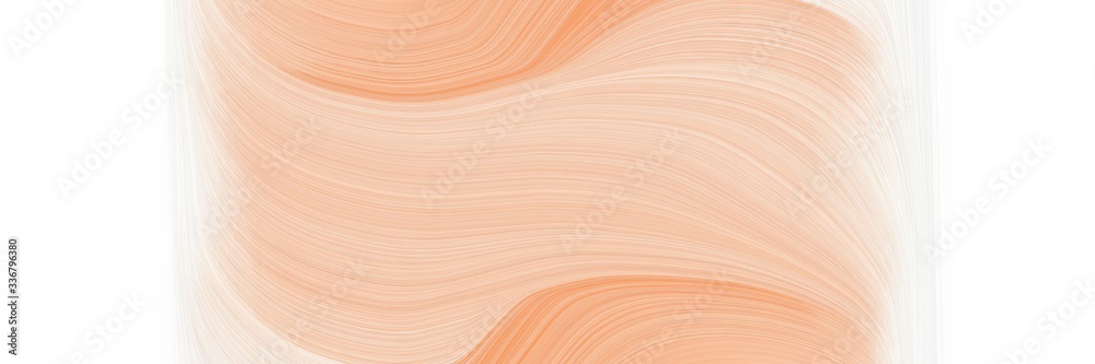 Poster modern flowing banner with skin, wheat and linen colors. graphic with space for text or image. can be used as header or banner